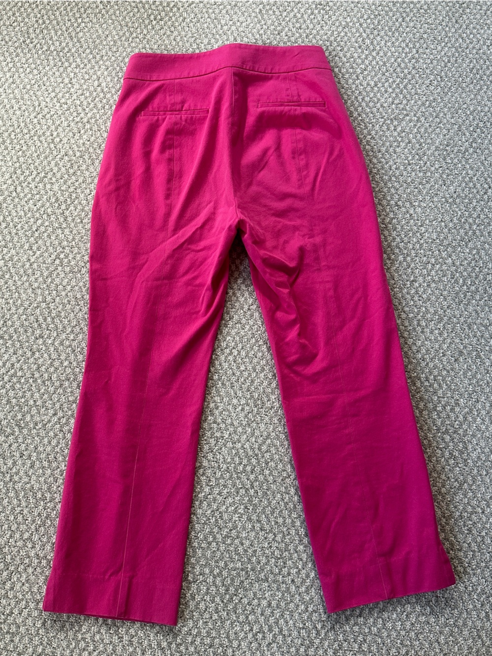 J. Crew Women’s Pink Tailored Straight-Leg Trousers Size 4 - Picture 4 of 5